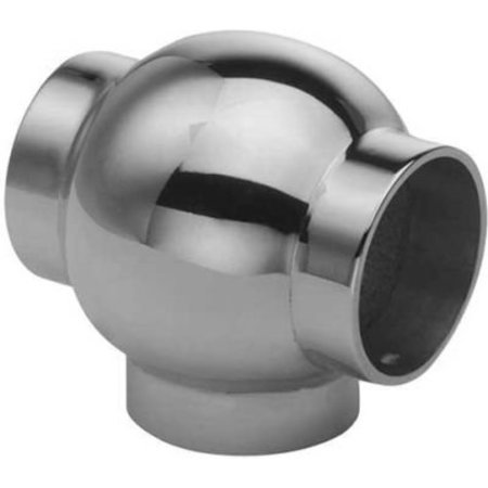 LAVI INDUSTRIES Lavi Industries, Ball Tee, for 1.5" Tubing, Polished Stainless Steel 40-704/1H